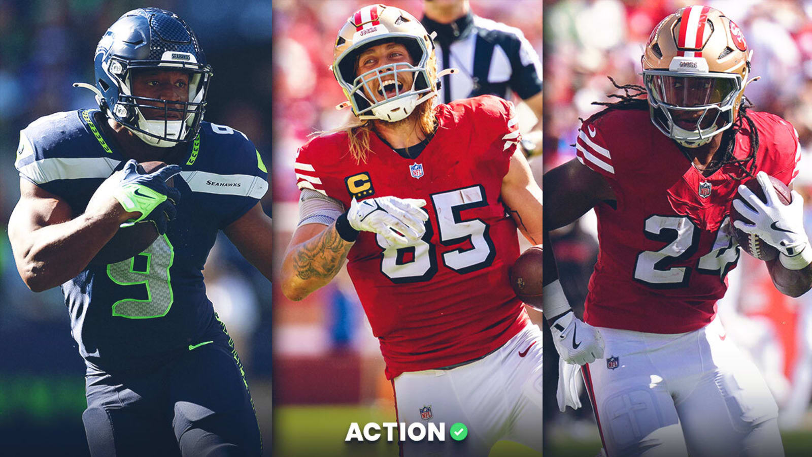 49ers vs. Seahawks 'TNF' player props for George Kittle, Jordan Mason, Kenneth Walker