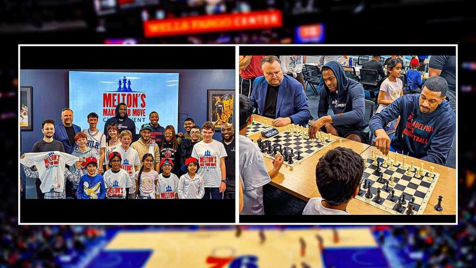 Daryl Morey, 76ers players host community chess competition