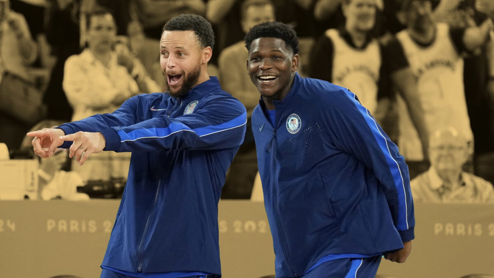 Anthony Edwards says playing with Curry has influenced his three-point shooting uptick: 'I think that plays a big role in it '