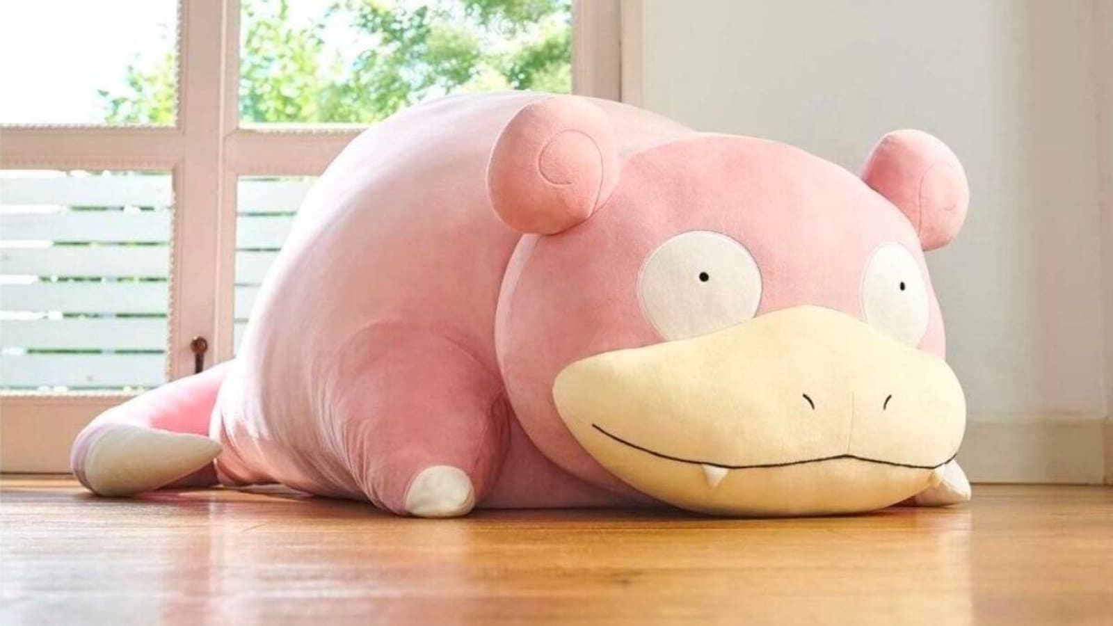 This $450 Slowpoke POKÉMON Plush Is 5 Feet Long