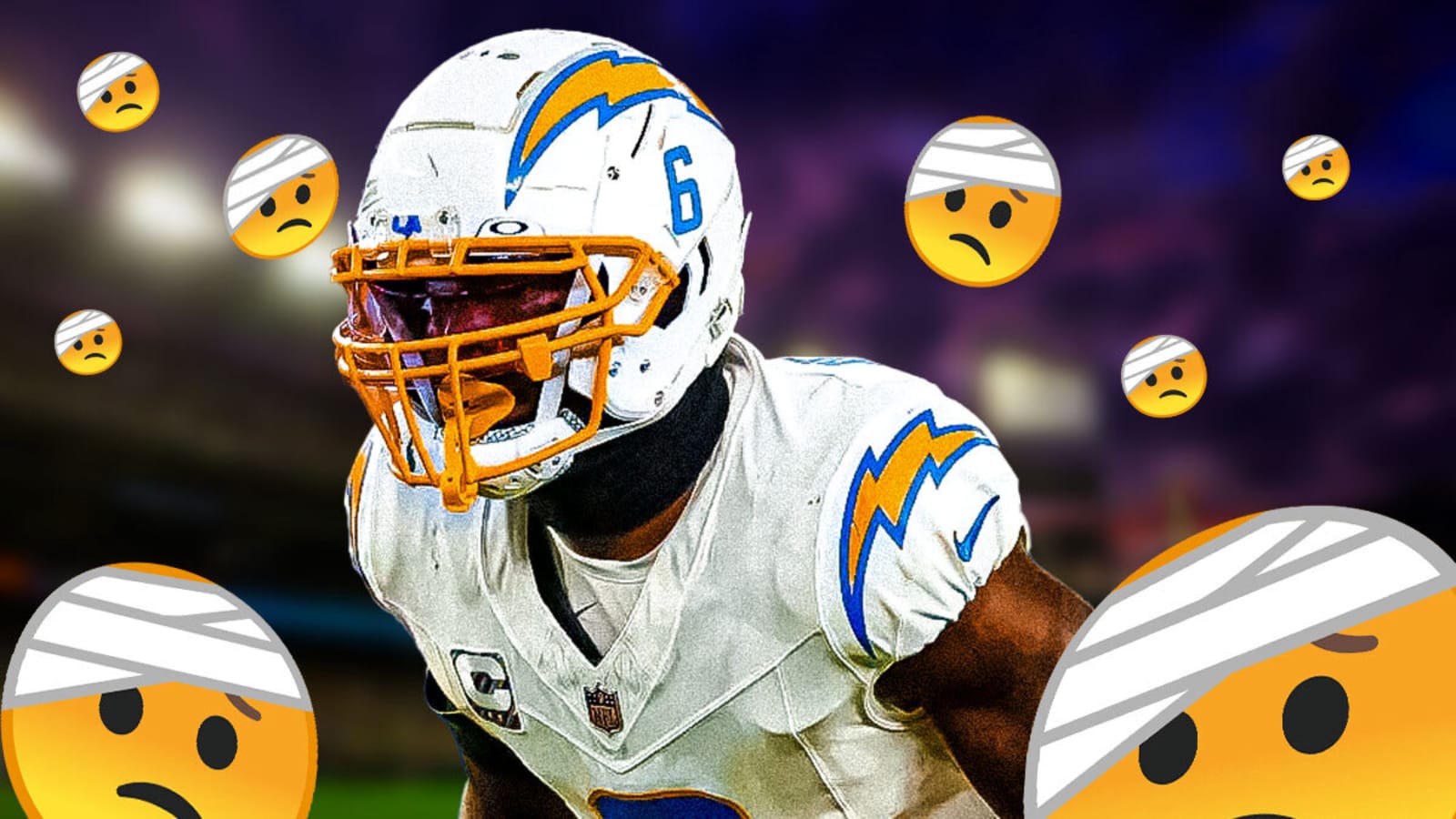 Chargers’ Denzel Perryman suffers injury in first game back since Week 10