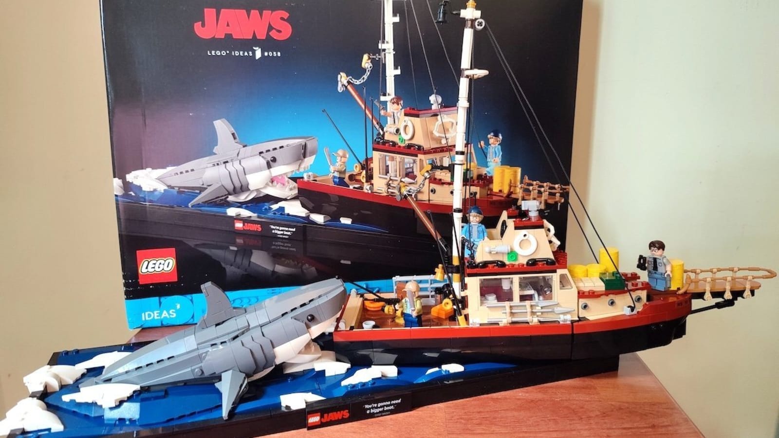 LEGO’s JAWS Set Is a Challenging Build That Immerses You in Plastic Brick Water