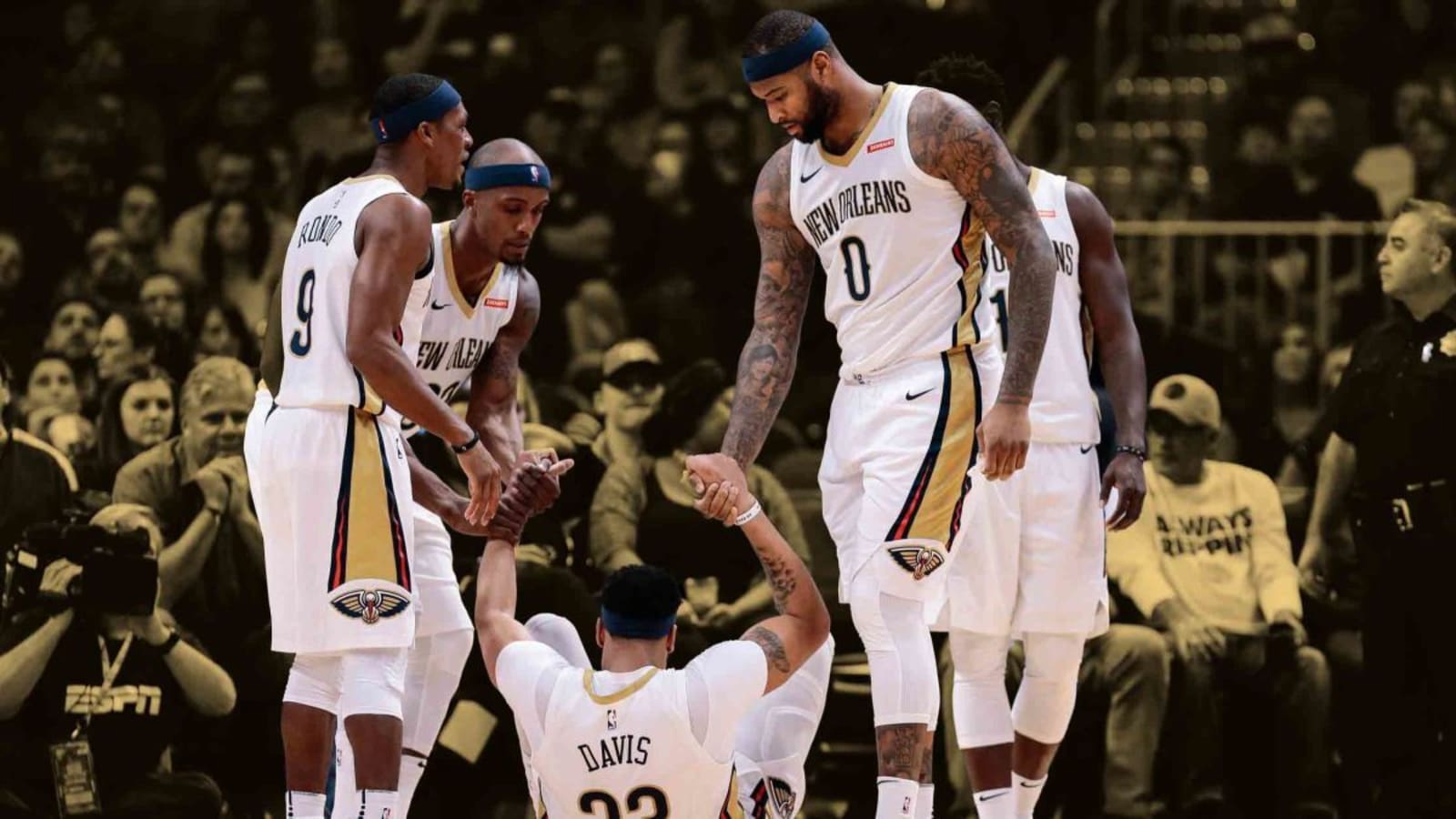 Rajon Rondo breaks down how the Pelicans would&#39;ve beaten the Warriors in 2018 with a healthy DeMarcus Cousins: 'We just didn&#39;t have enough'