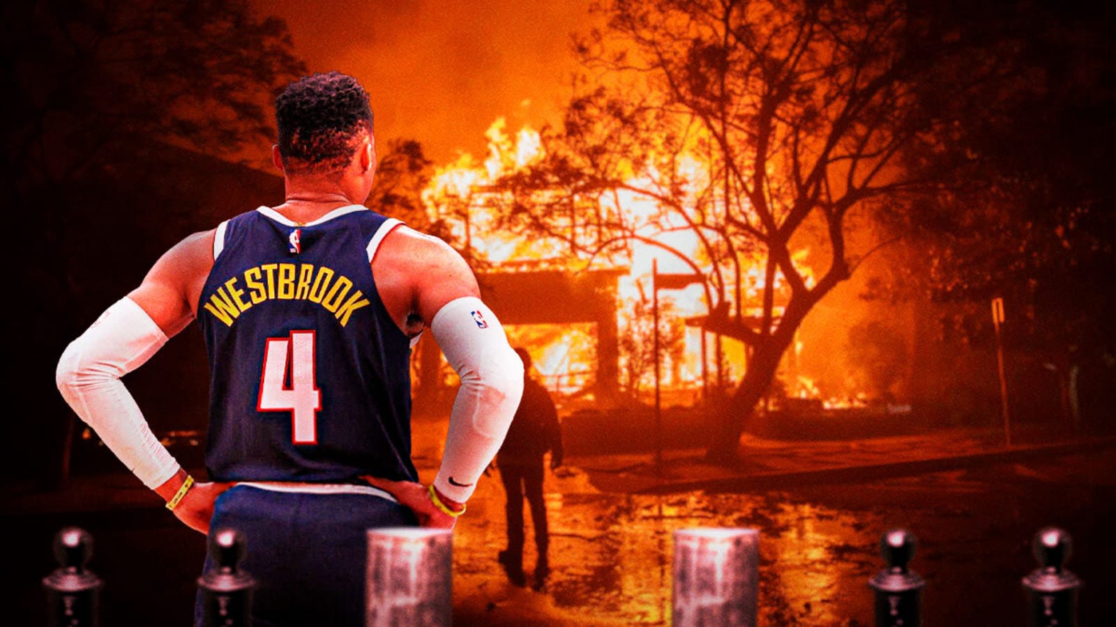 Russell Westbrook gets emotional over Los Angeles wildfires