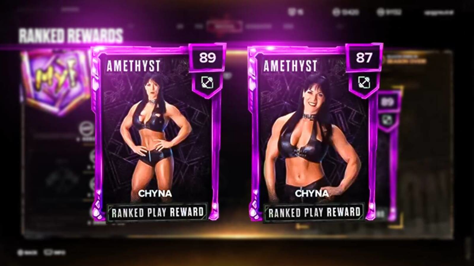 WWE 2K24 Chyna Amethyst MyFACTION Ranked Rewards are here
