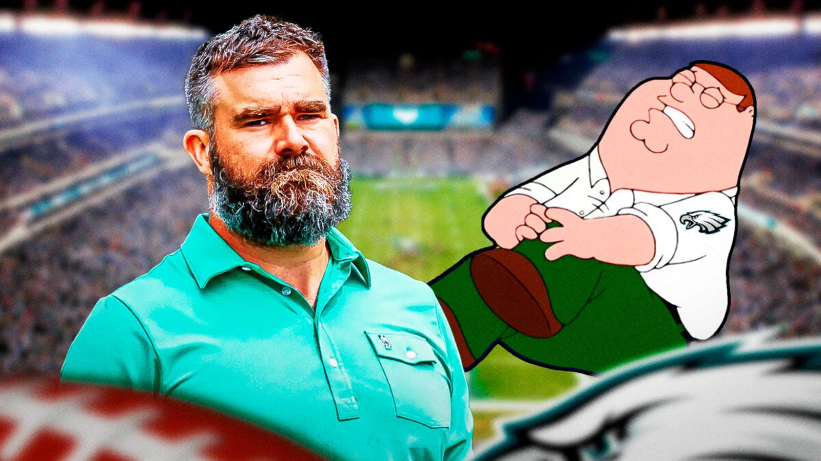 Eagles superfan reveals brutal injuries after viral Jason Kelce chest