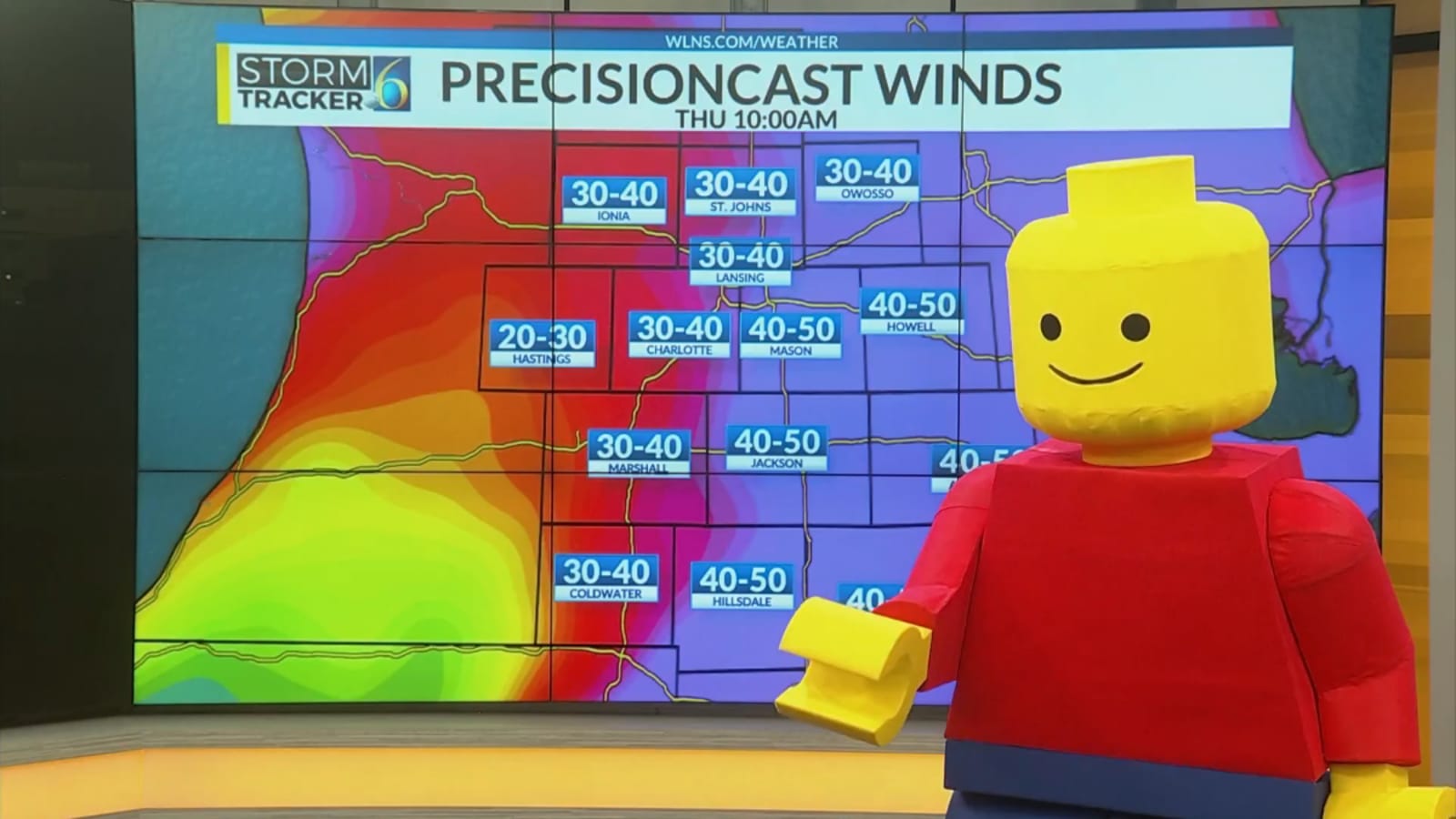 Meteorologist Goes Viral For LEGO Halloween Costume