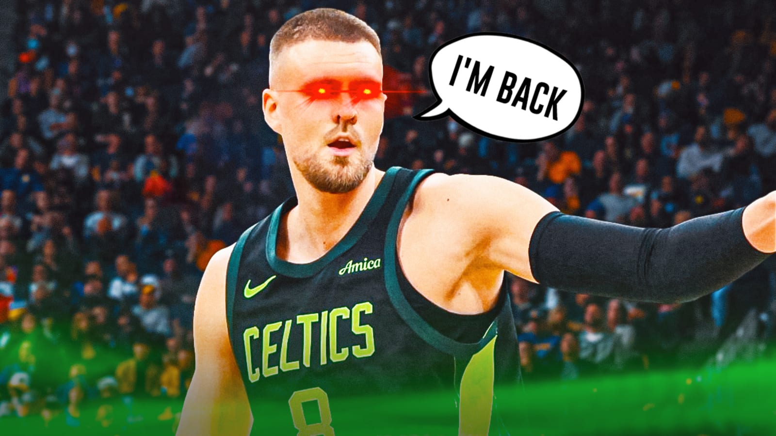 Kristaps Porzingis’ immediate reaction to first game back from injury