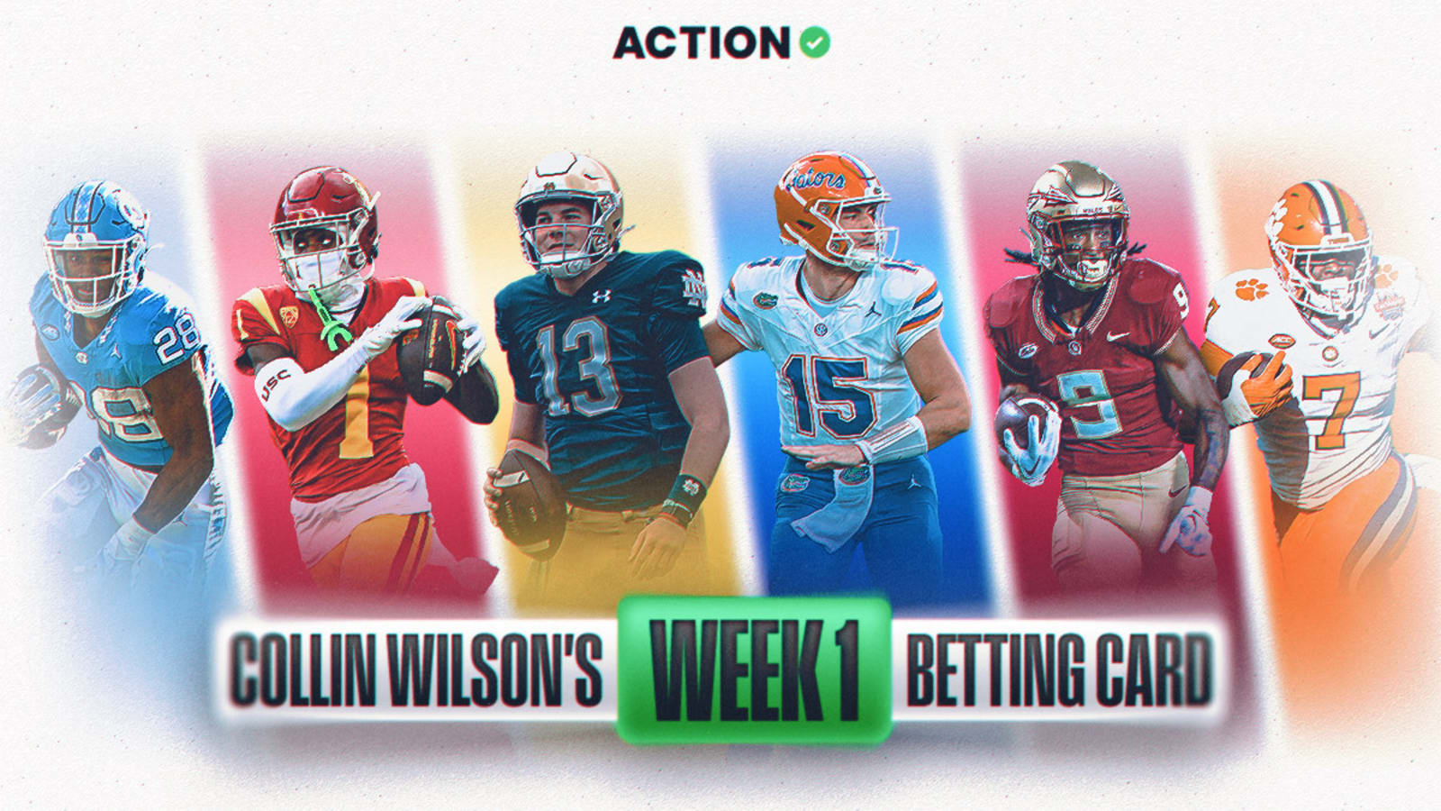College football picks, predictions: Collin Wilson’s betting card for NCAAF Week 1