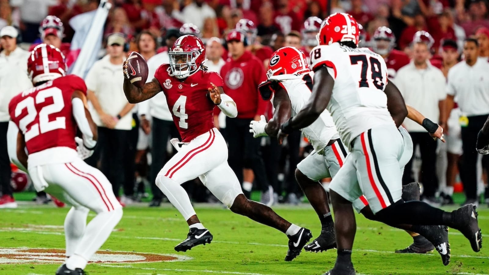 Jalen Milroe Heisman odds soar after first half vs. Georgia, make him clear favorite