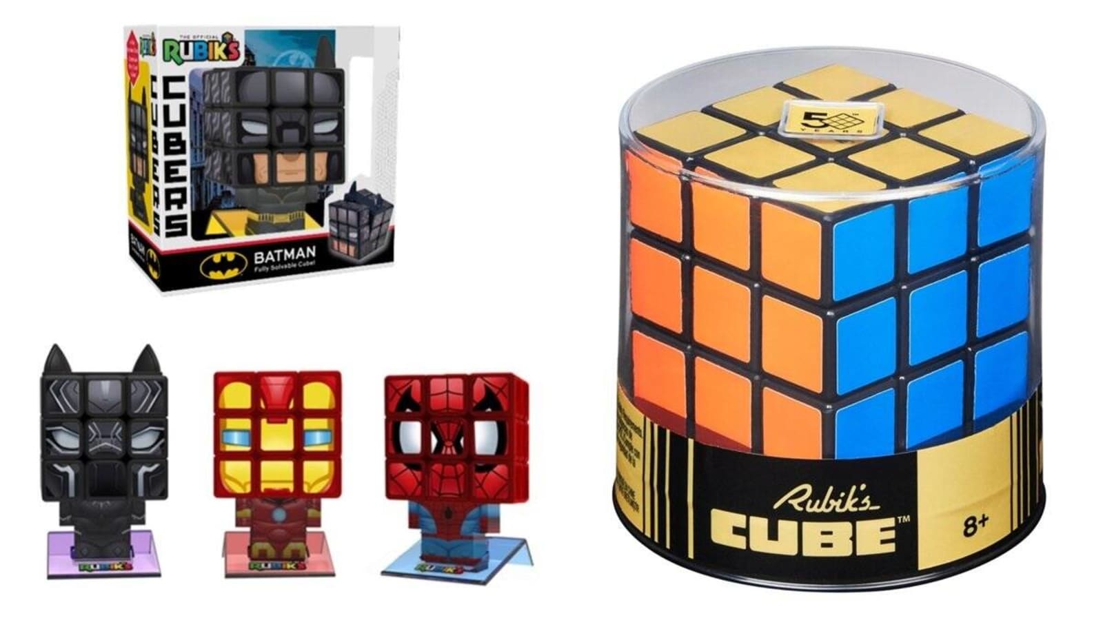 Rubik’s Cube 50th Anniversary Includes Batman, Marvel-Themed Solvable Puzzles