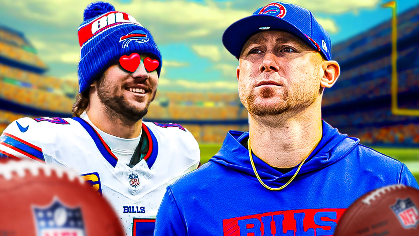 Bills’ Josh Allen gets 100% real about Joe Brady amid Saints’ pursuit of new head coach