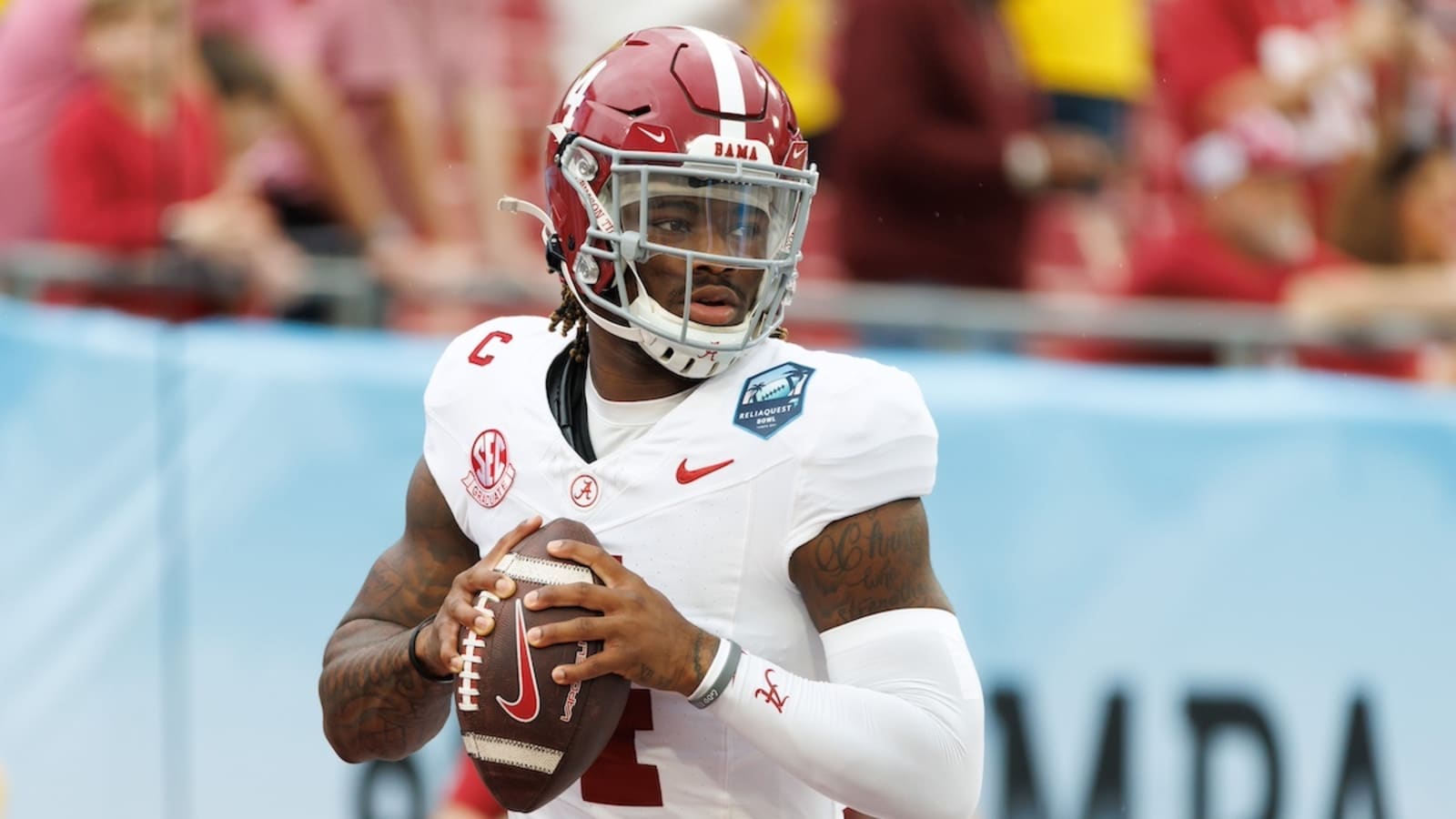 Jalen Milroe declines to say if he’s declaring for NFL Draft, returning