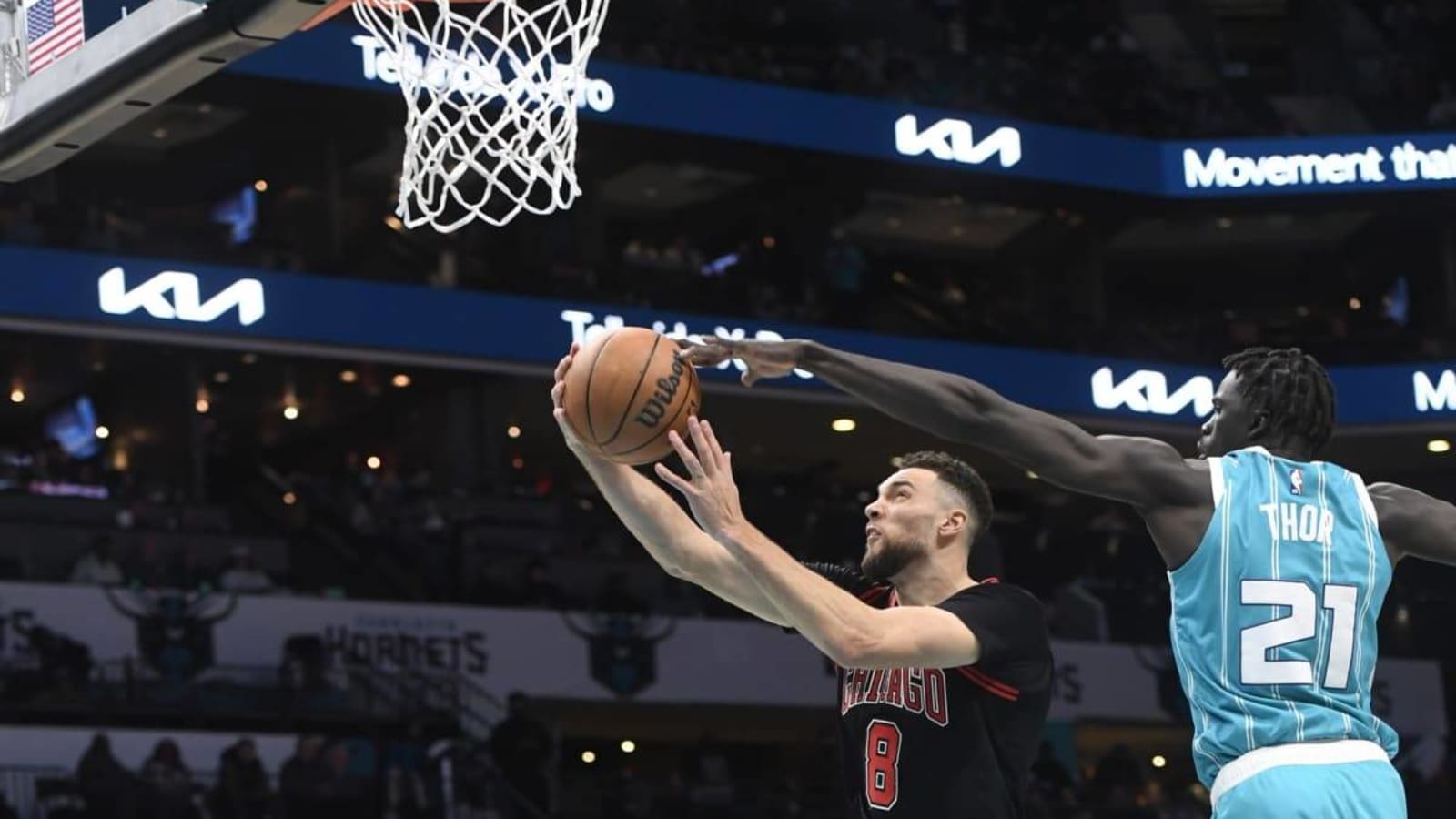 Zach LaVine showcases defensive prowess late in win over Charlotte