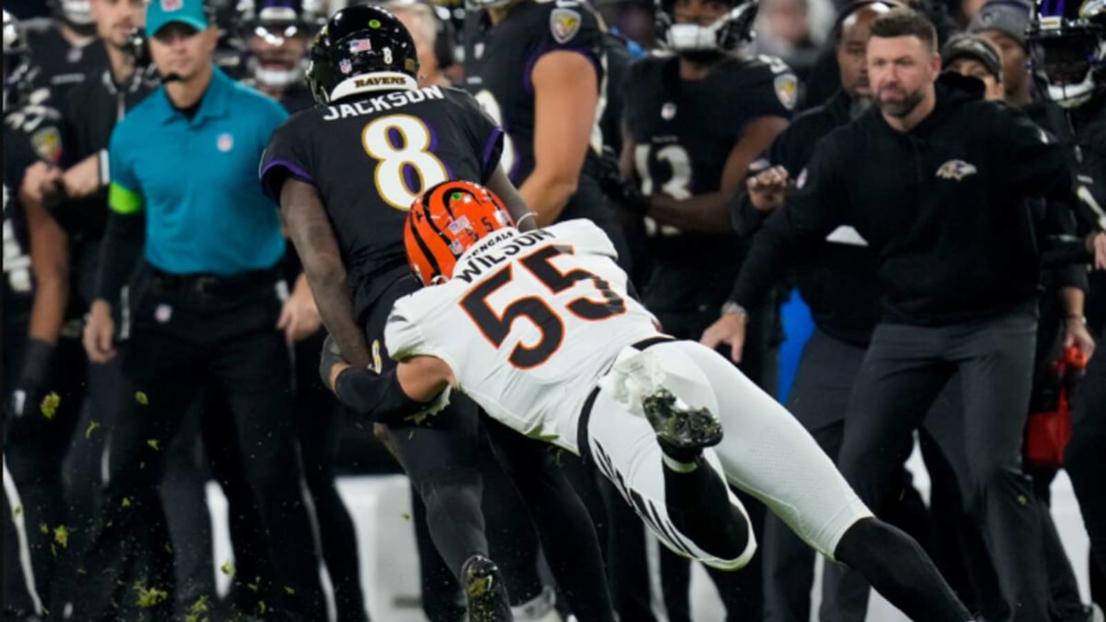 Ravens Players Defend Bengals LB Logan Wilson After &#39;Hip-Drop&#39; Tackle Injuries