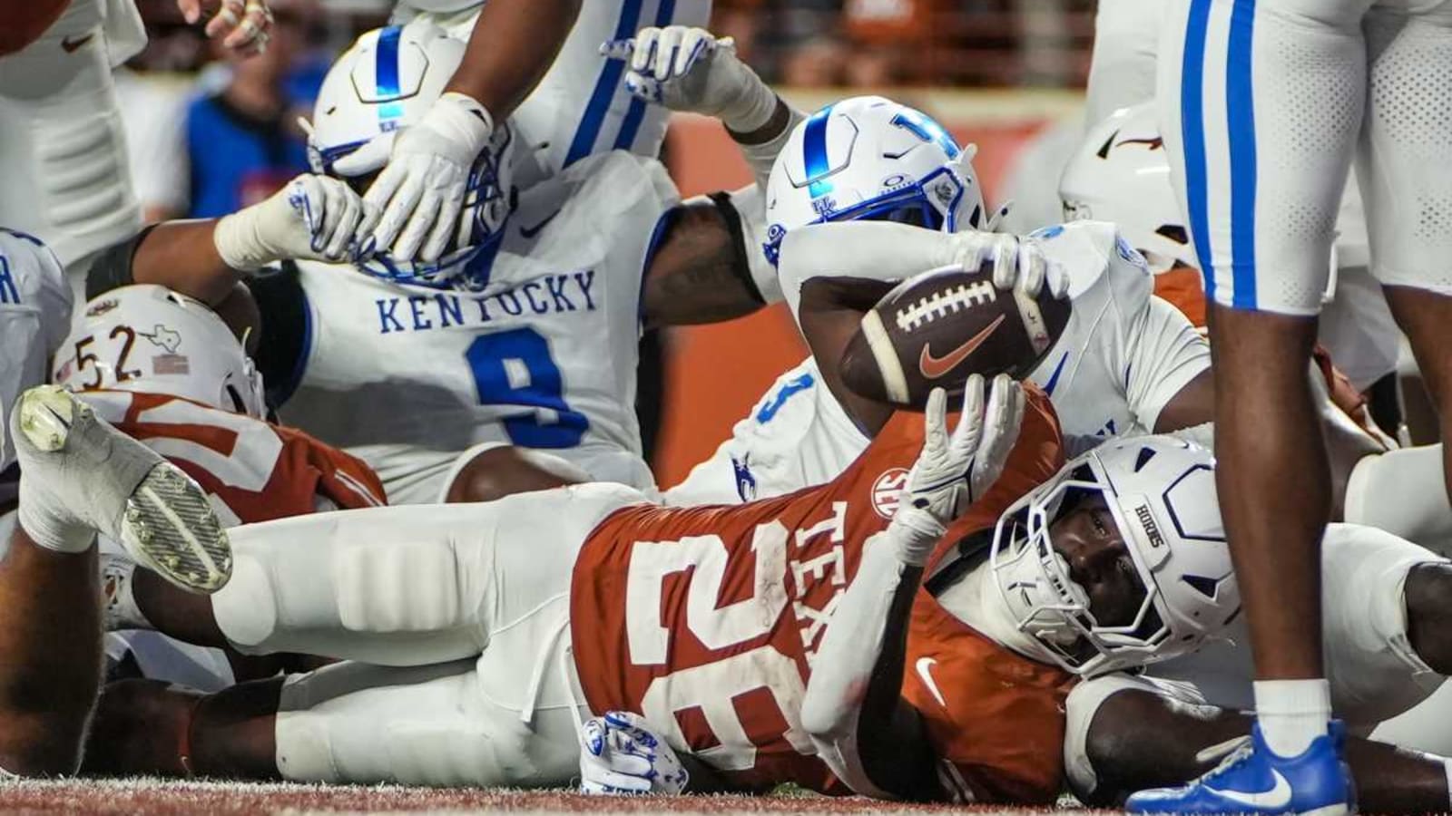 ‘He’s cut from a Brillo pad’ — Texas RB Quintrevion Wisner’s strength carries Longhorns during game-clinching drive