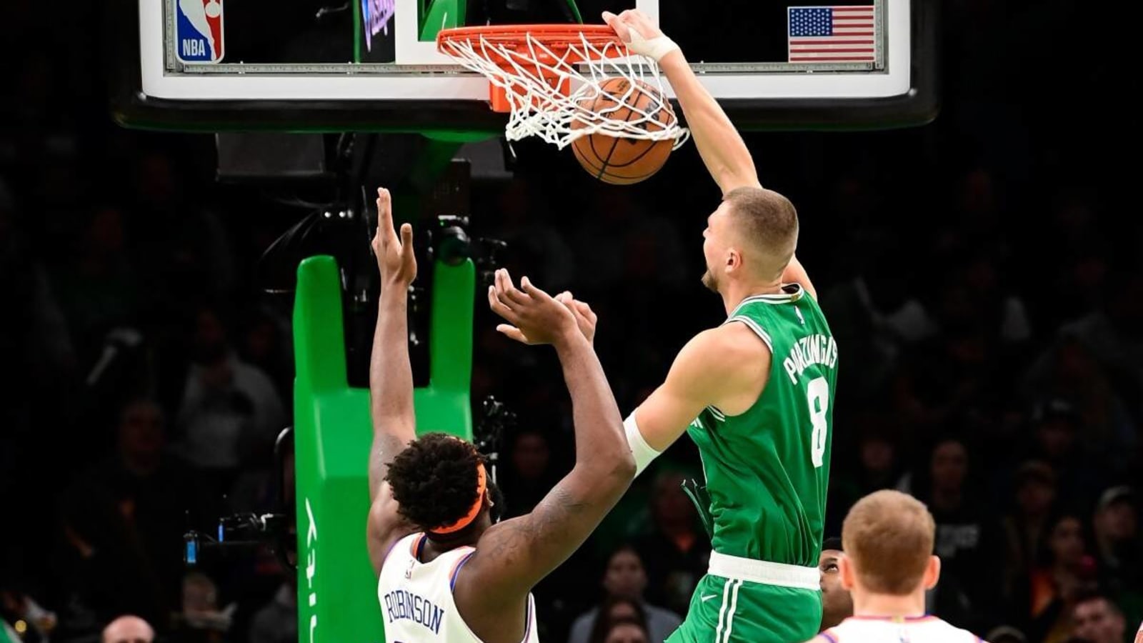 Kristaps Porzingis Sharp in Return, Helps Celtics Top Knicks