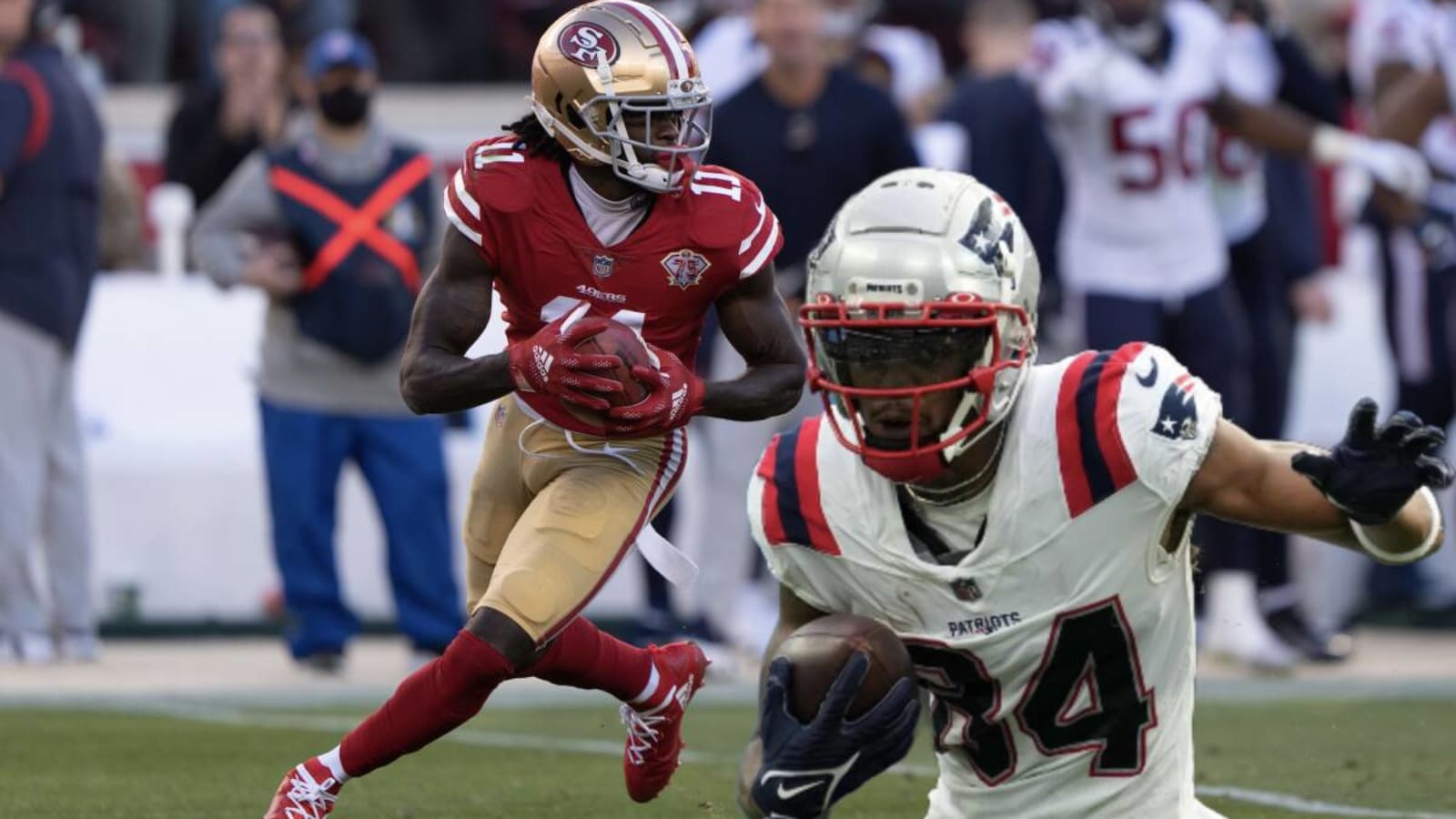 Kendrick Bourne makes yet another recruiting pitch for Patriots to trade for star receiver Brandon Aiyuk