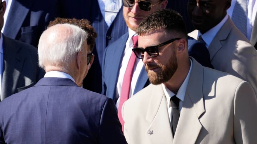 Travis Kelce reveals his interaction with Secret Service prior to viral speech during Chiefs White House visit