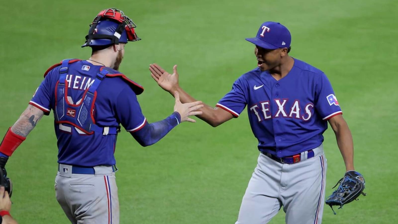 Texas Rangers Uniform Evolution Collage