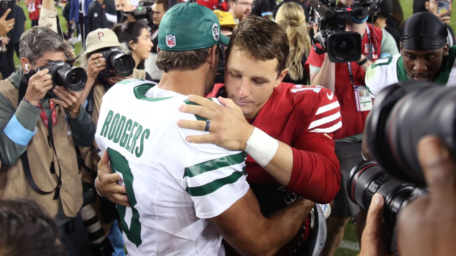 Viral NFL Trade Idea Involves Aaron Rodgers and 49ers QB Brock Purdy