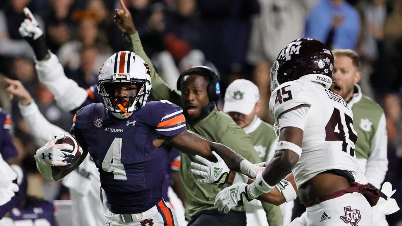 Tank Bigsby moves up the Auburn AllTime Rushing List Yardbarker