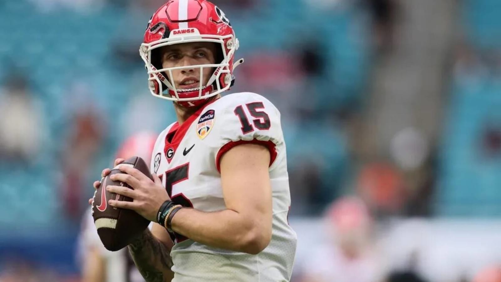 Georgia&#39;s Kirby Smart hints at 2024 plan for QB Carson Beck