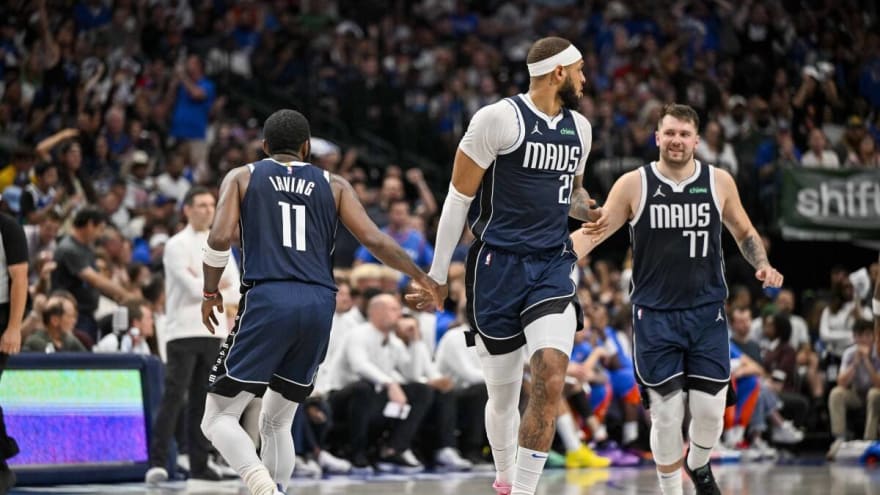 Luka Doncic Shows Love To Kyrie Irving After Game 1 Win: 'Without Him, We Would Probably Be Down 20'