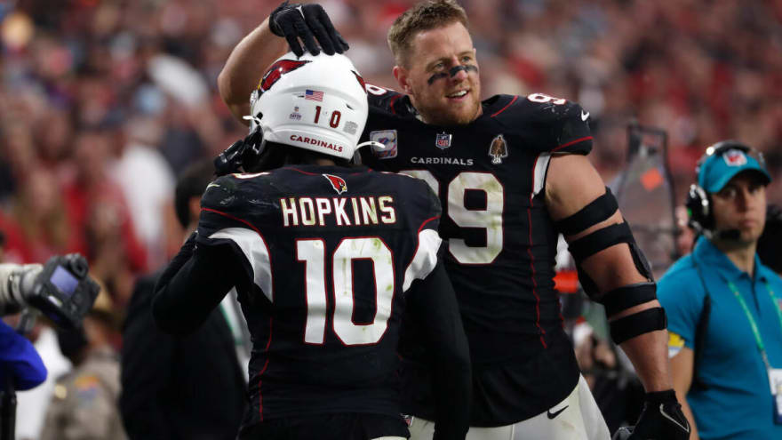 Former Houston Texans players J.J. Watt and DeAndre Hopkins have odd exchange on social media