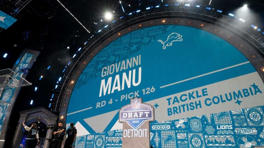 if this guy was at a divsion one school, he&#39;d be a first-round draft pick&#39; get to know new Lions offensive lineman Giovanni Manu