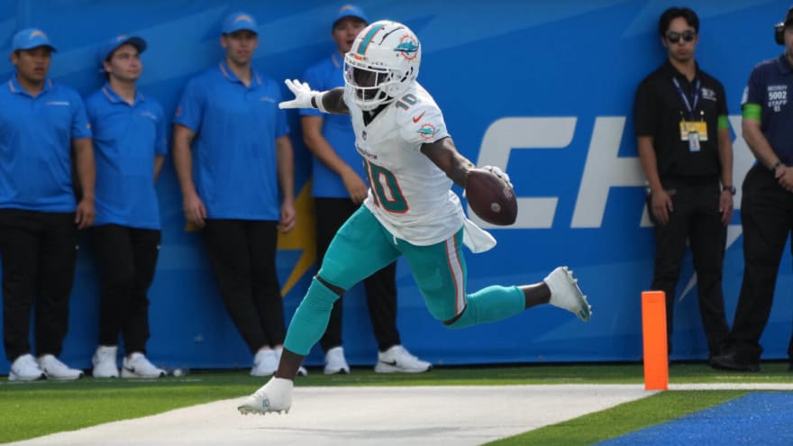 Dolphins&#39; Tyreek Hill spars with Usain Bolt on social media as to who is faster
