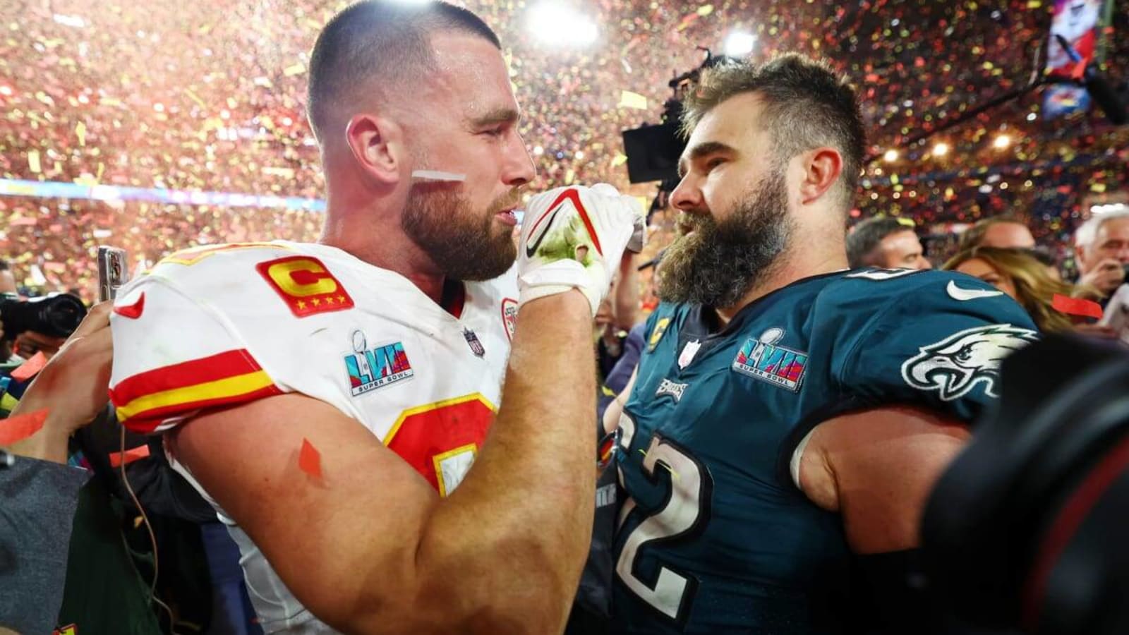 Travis Kelce Confirms Taylor Swift Enjoyed Jason Kelce&#39;s Playoff Celebration: &#39;Tay Said She Absolutely Loved You&#39;