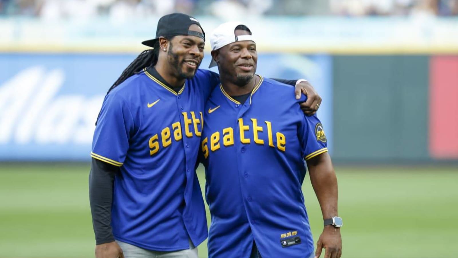 NFL Legend Richard Sherman Goes Viral For His Reaction at Meeting Seattle Mariners Legend Ken Griffey Jr.