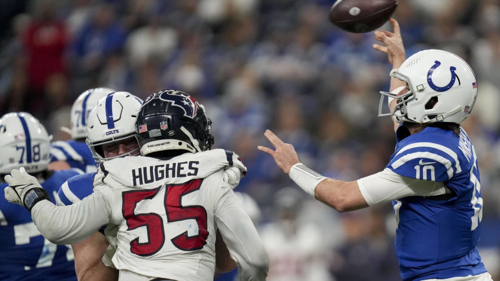 Jerry Hughes OUT, Mulitple Key Texans Questionable vs. Browns