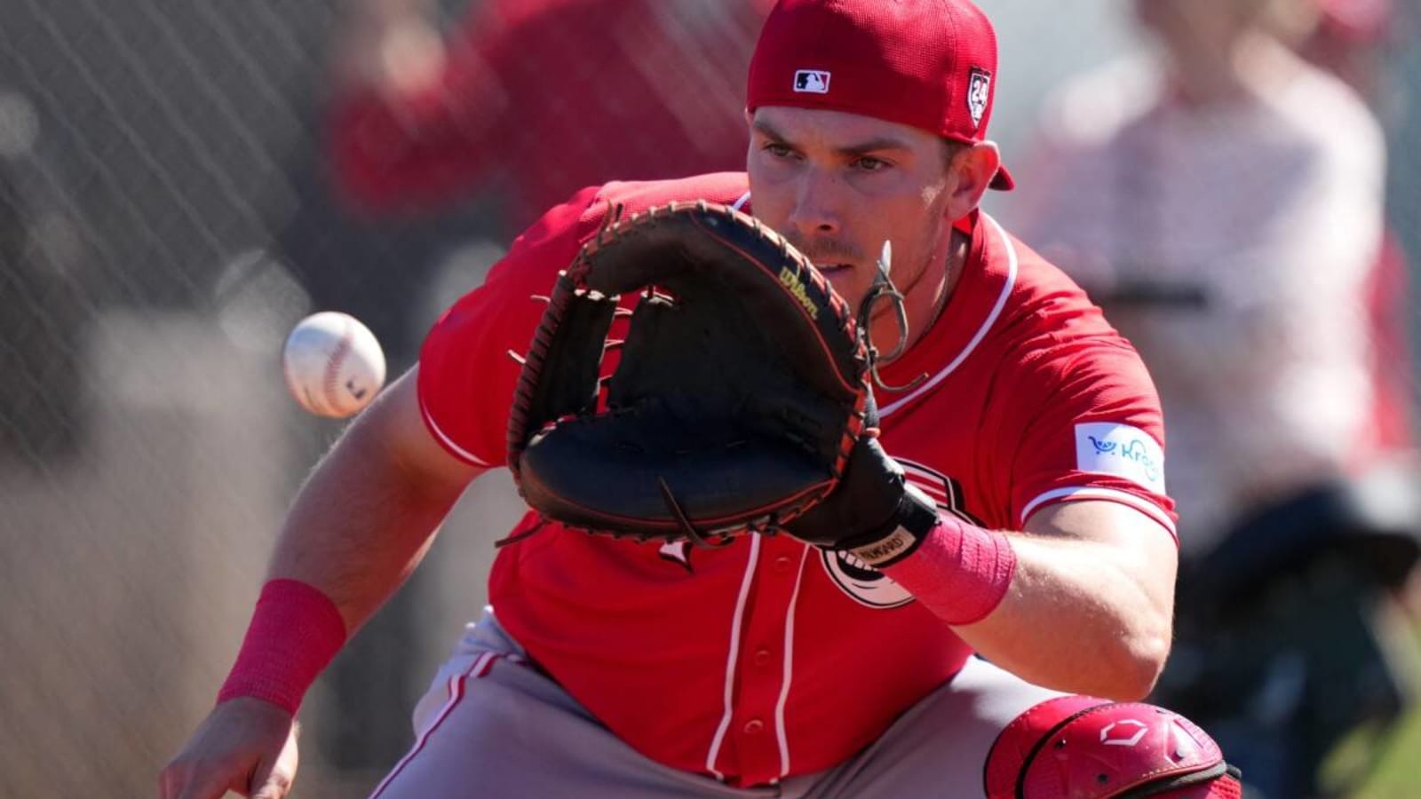 Watch: Tyler Stephenson and Luke Maile Take Reps At Shortstop