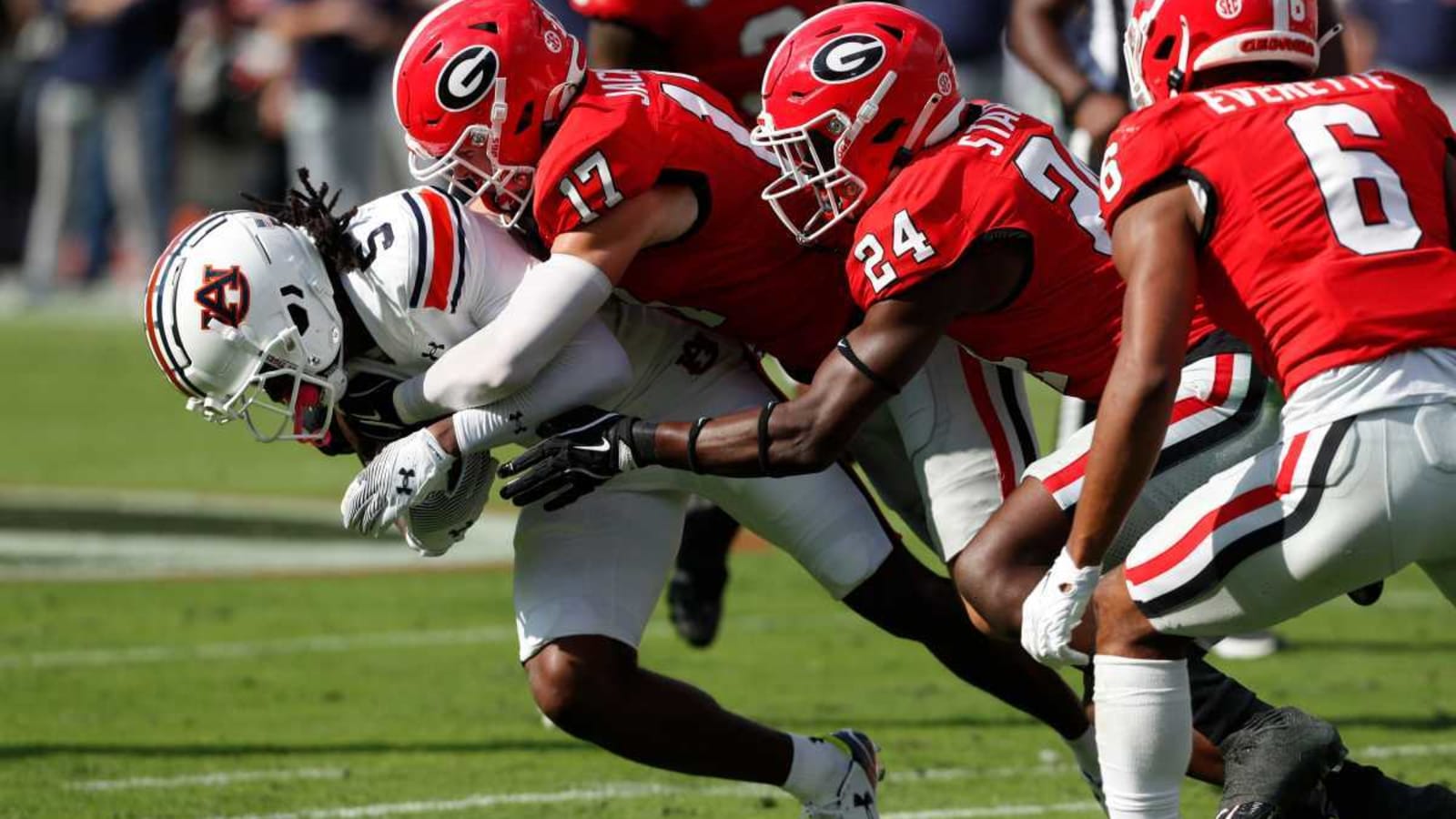 Dan Jackson’s NFL draft stock just went up following Kirby Smart’s comments after Auburn win