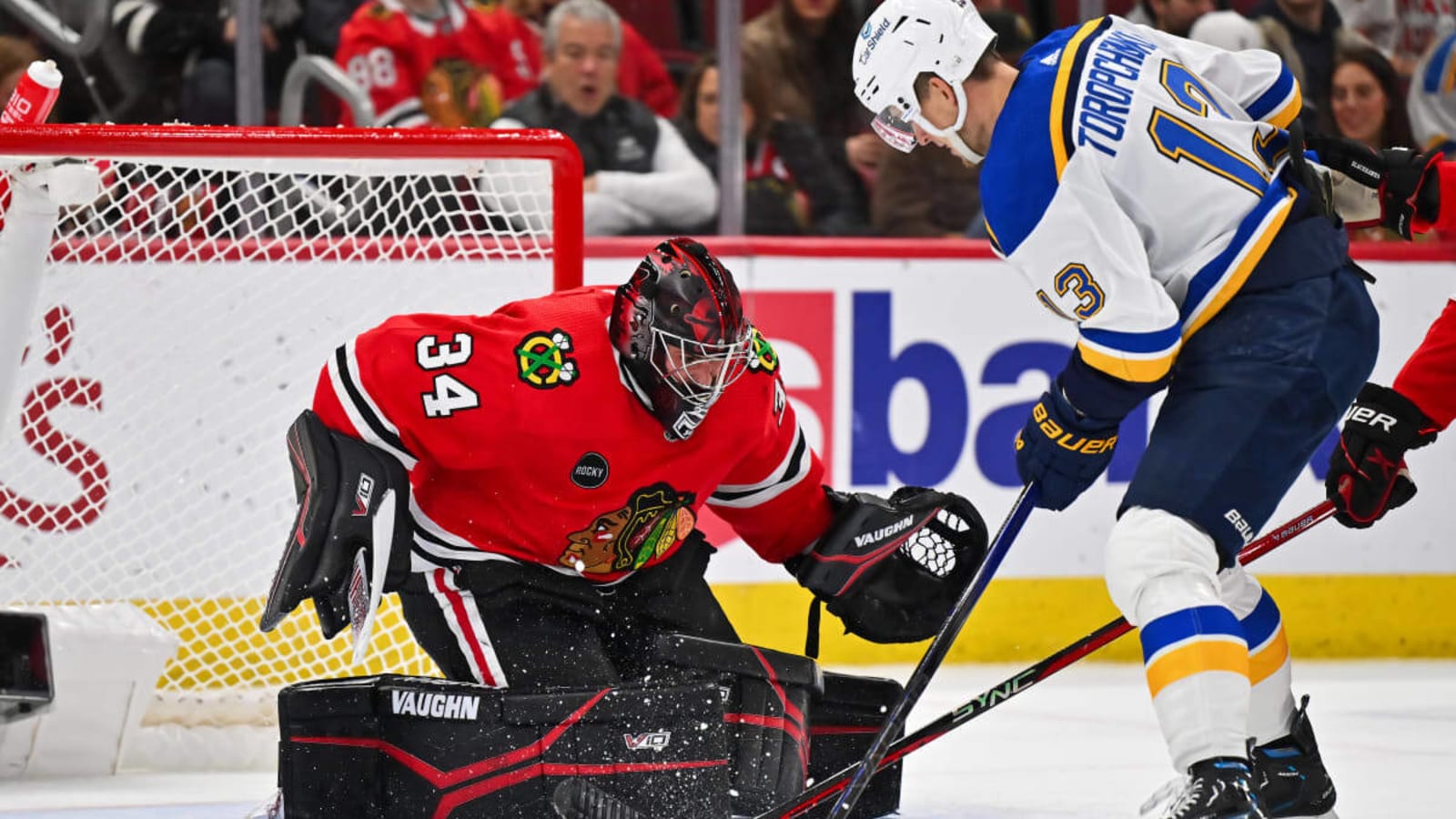 Blues player of the game vs. Blackhawks: Alexey Toropchenko