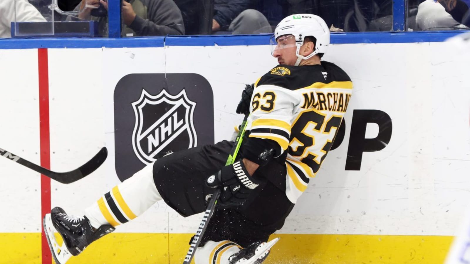 Bruins’ Marchand exits game versus Penguins