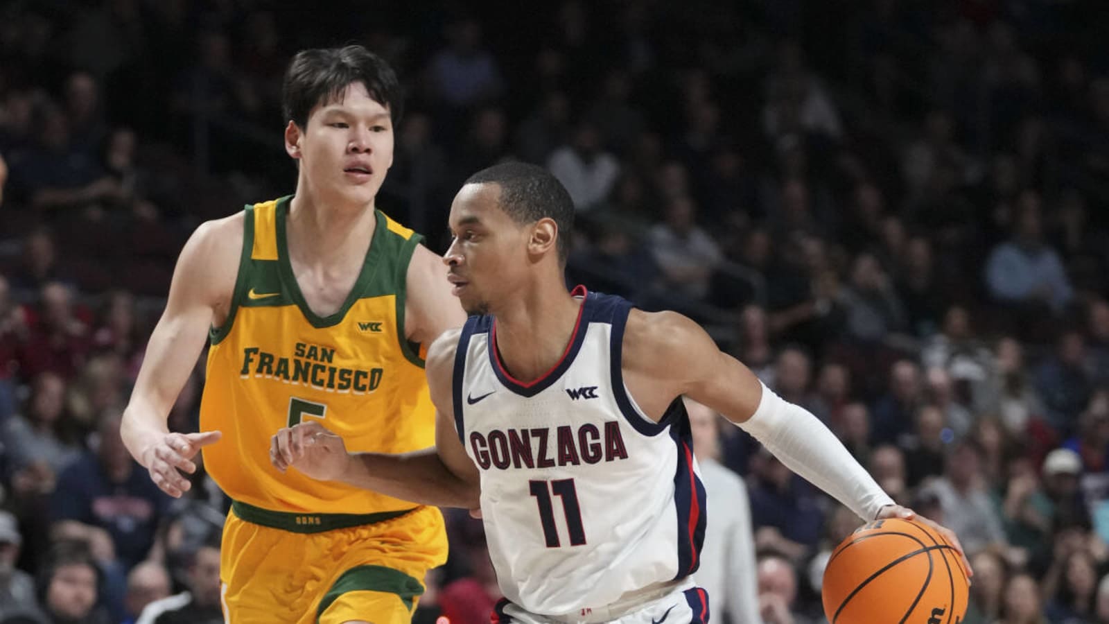 Gonzaga guards Nolan Hickman, Ryan Nembhard shine in 18-assist, 0-turnover performance