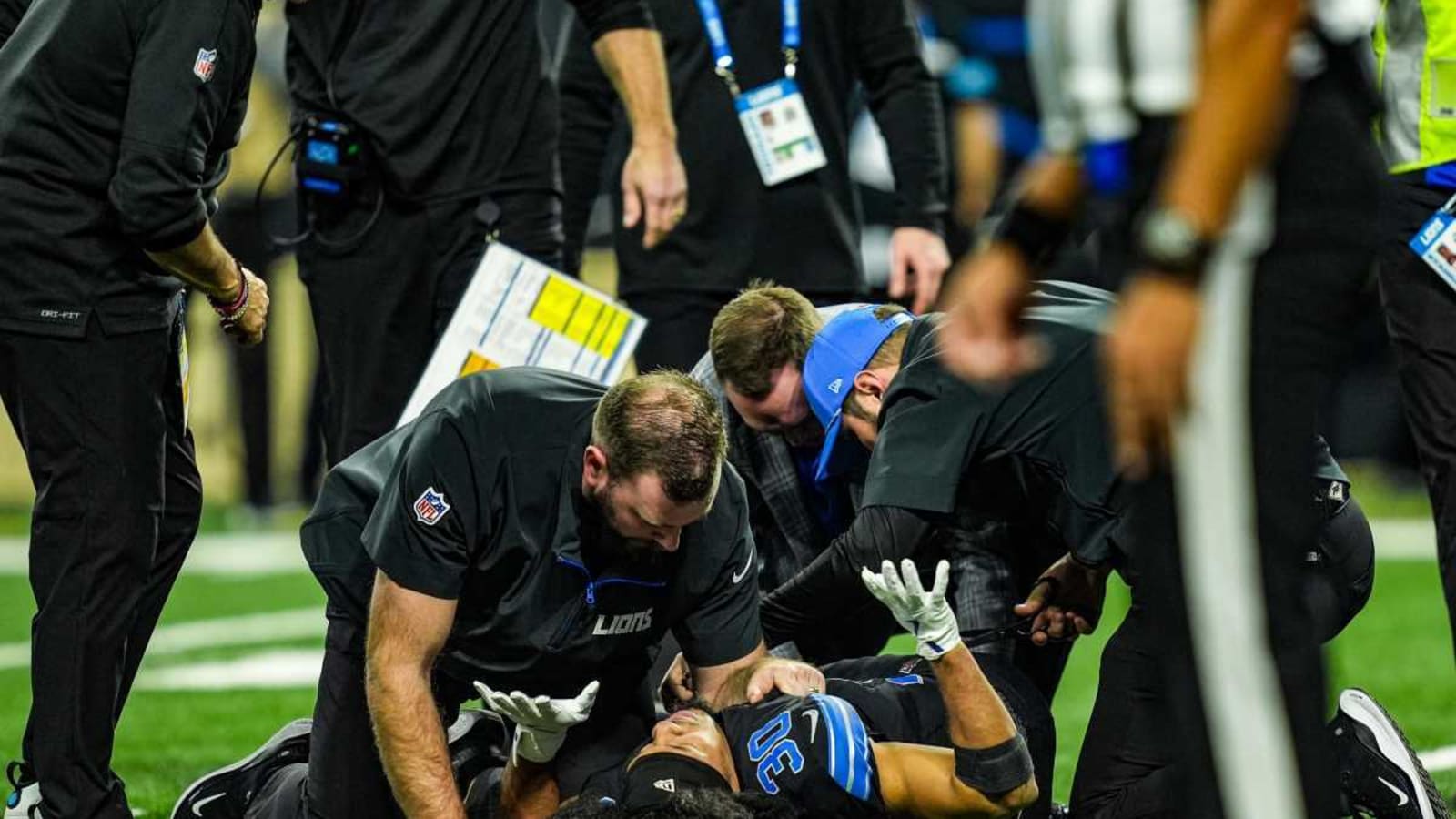 Lions CB Khalil Dorsey ruled out after suffering serious injury vs. Bills