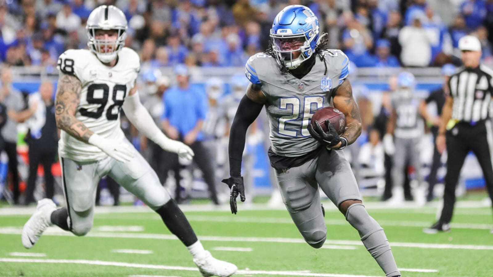 Detroit Lions Brad Holmes: Improved Jahmyr Gibbs Will Be &#39;Scary&#39;