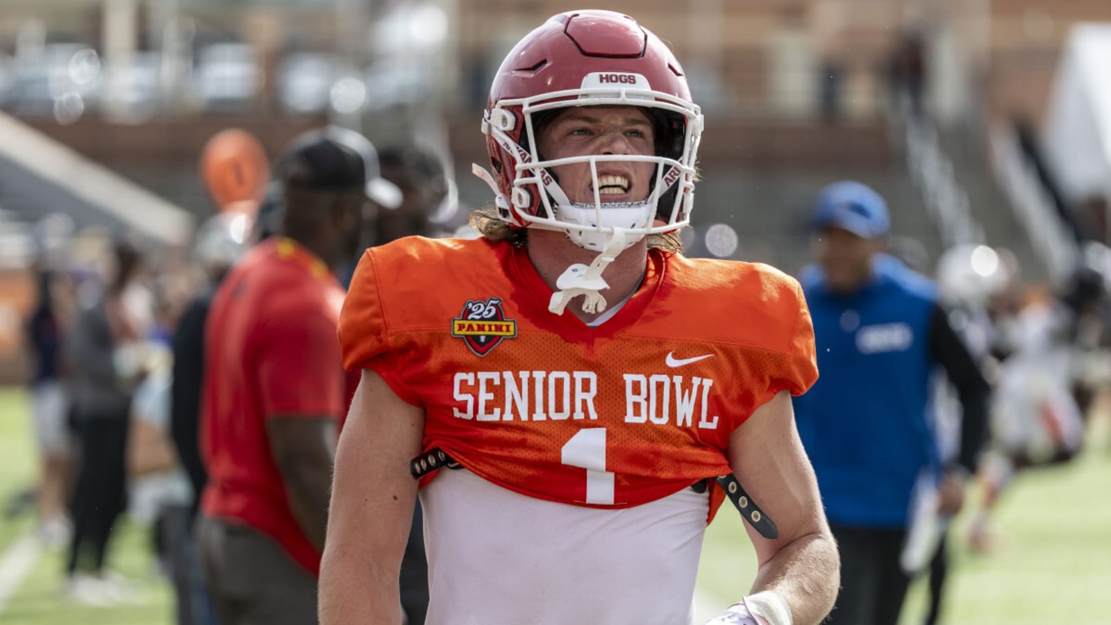 Arkansas Razorback WR Isaac TeSlaa Shines at NFL Scouting Combine