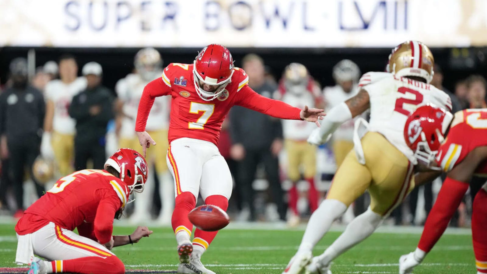 Watch: Harrison Butker Nails Longest Field Goal in Super Bowl History