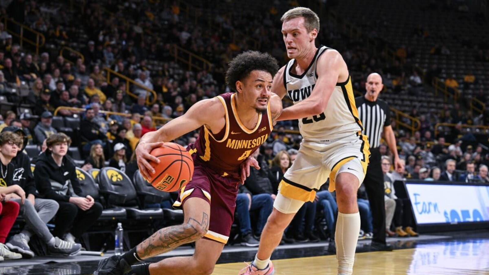 Gophers fall apart in loss to Iowa after Dawson Garcia exits