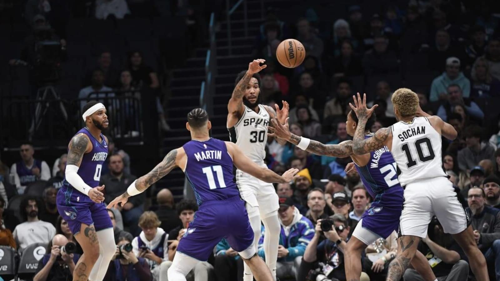 Individual + Team Stats: Hornets vs. Spurs
