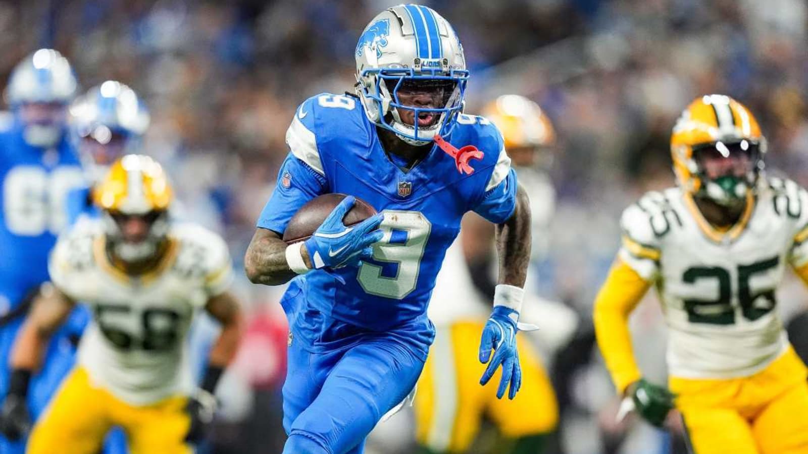 Jameson Williams Trolls Jayden Reed After Poor &#39;Thursday Night Football&#39; Showing