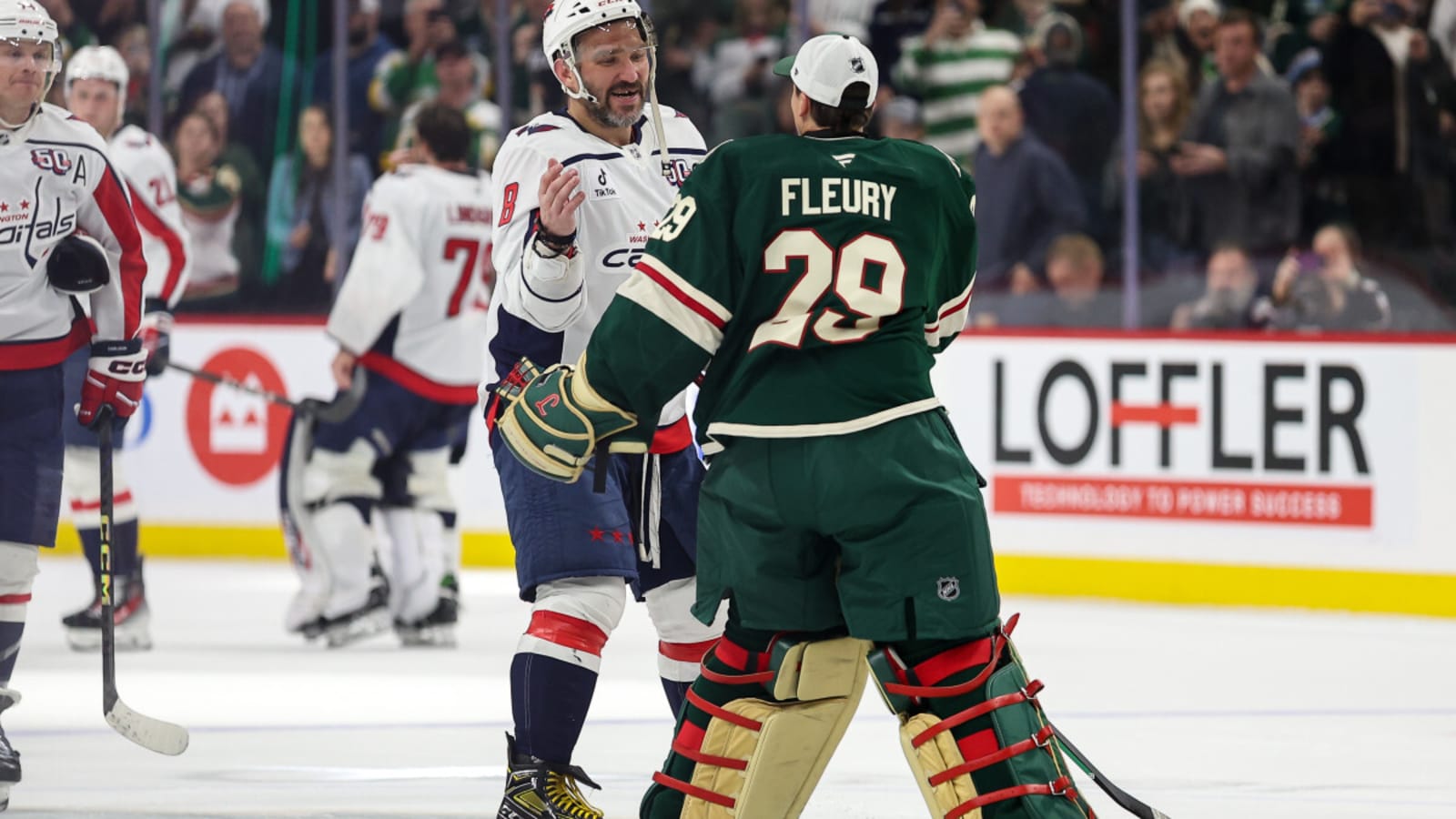 Alex Ovechkin offers classy gesture to Wild&#39;s Marc-Andre Fleury