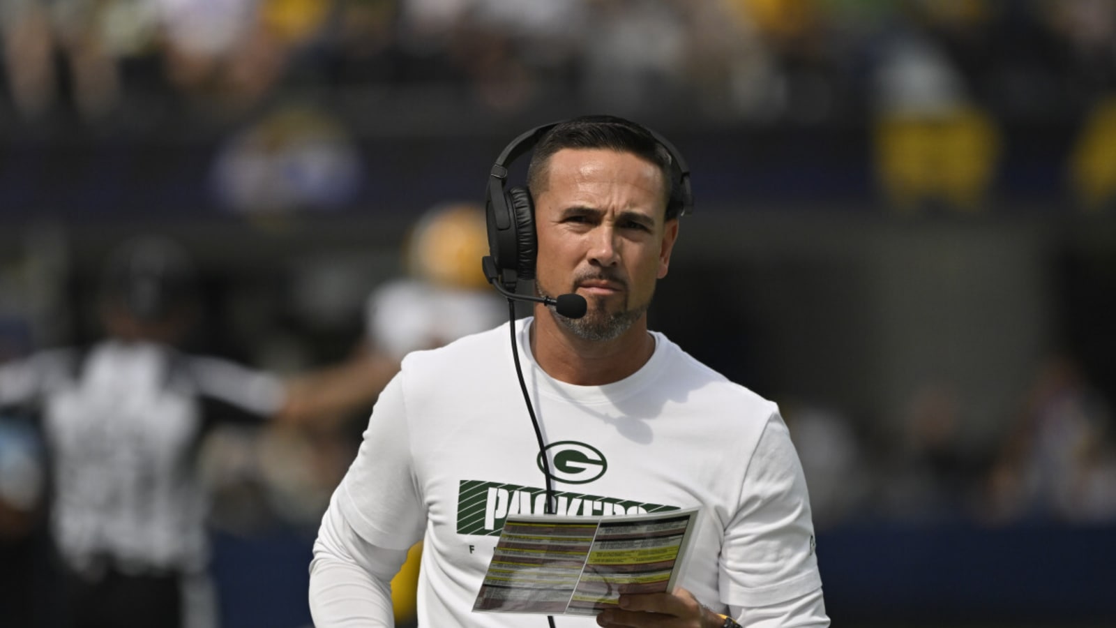 Camera catches Packers coach Matt LaFleur in heated exchange with Lions fan
