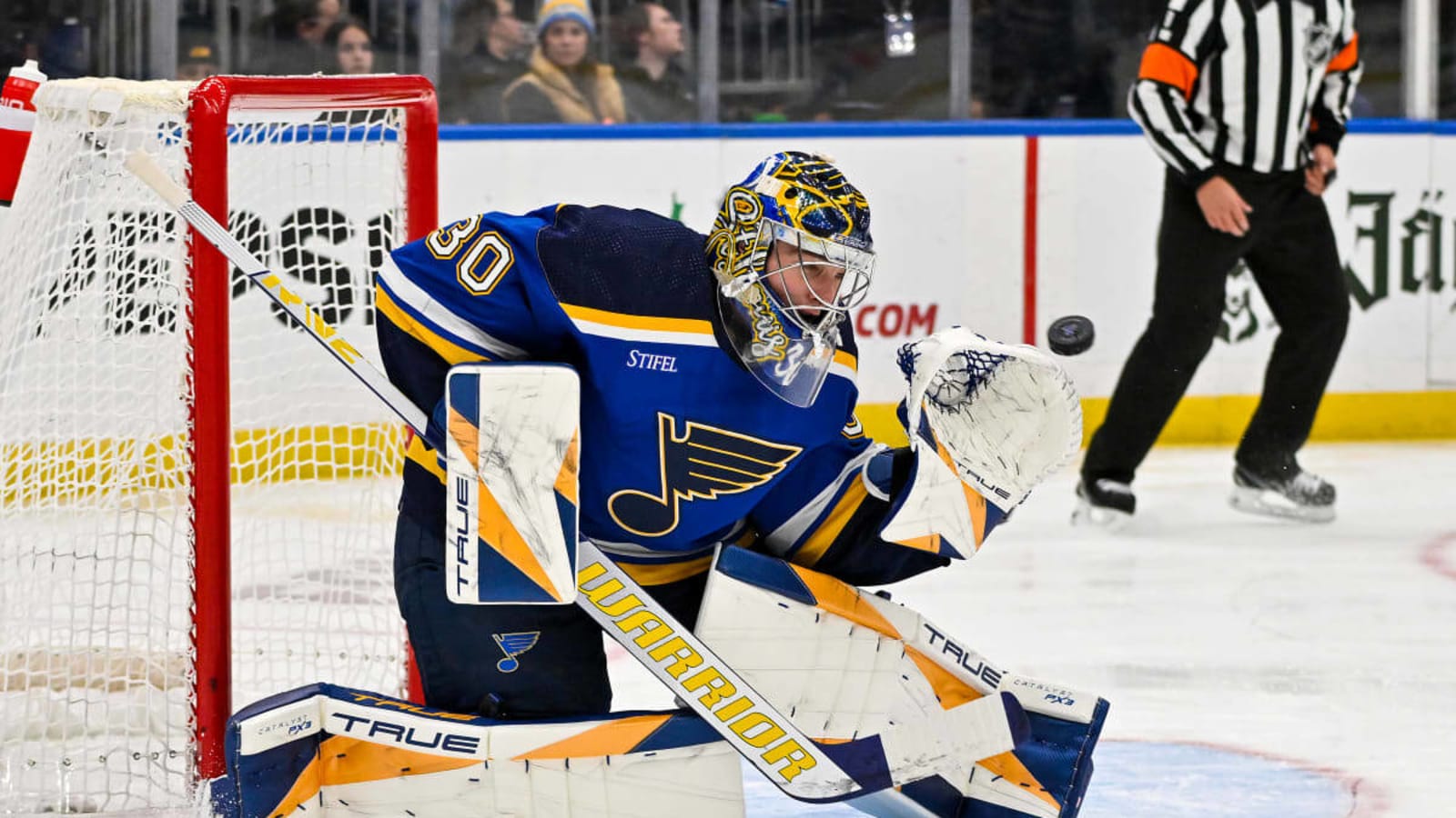 Blues player of the game vs. Stars: Joel Hofer