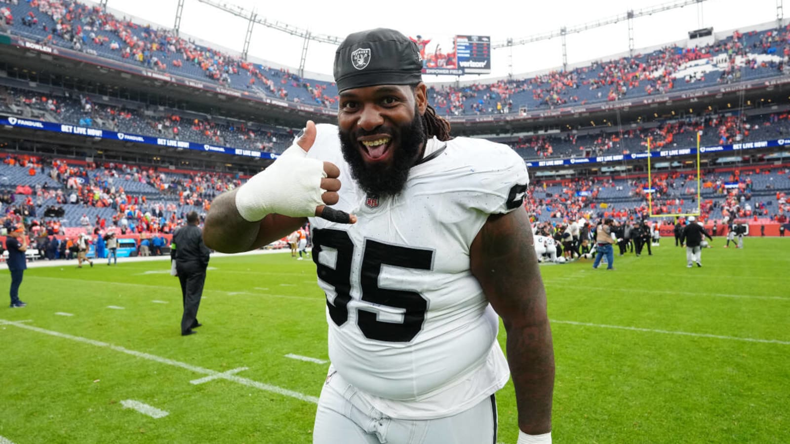 Las Vegas Raiders defensive tackle John Jenkins gives the best example of the culture shift last season